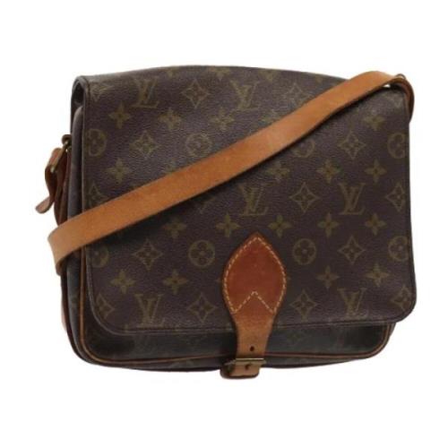 Louis Vuitton Vintage Pre-owned Canvas axelremsvskor Brown, Dam