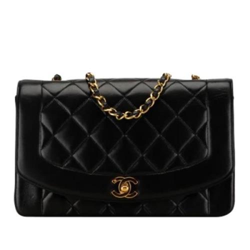 Chanel Vintage Pre-owned Laeder axelremsvskor Black, Dam