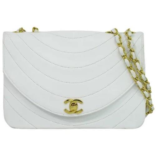 Chanel Vintage Pre-owned Laeder chanel-vskor White, Dam