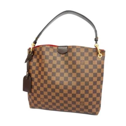 Louis Vuitton Vintage Pre-owned Tyg louis-vuitton-vskor Brown, Dam