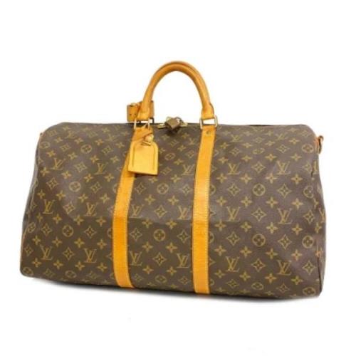 Louis Vuitton Vintage Pre-owned Tyg louis-vuitton-vskor Brown, Dam