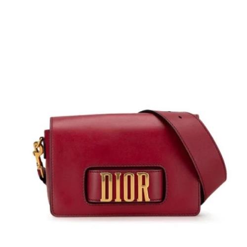 Dior Vintage Pre-owned Laeder axelremsvskor Red, Dam