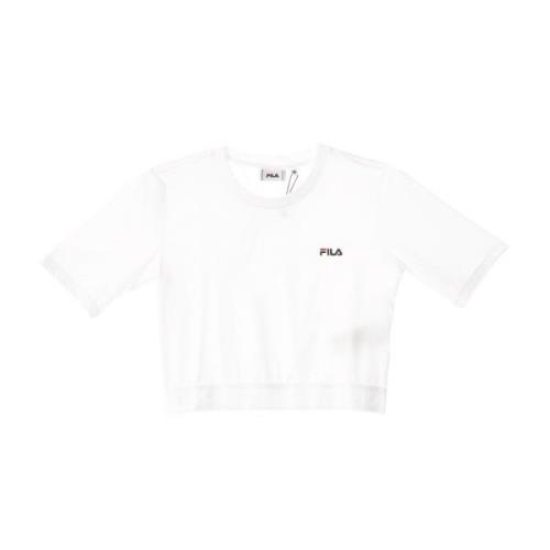 Fila Vit Cropped Tee Dam Kort T-shirt White, Dam