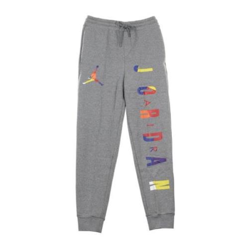 Jordan Carbon Heather Fleece Tracksuit Byxor Gray, Herr