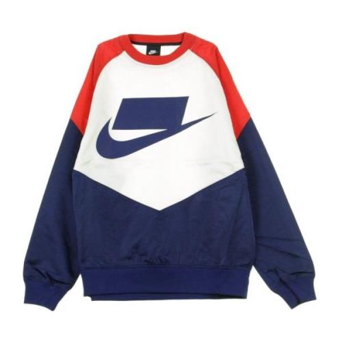 Nike Blå Crewneck Sweatshirt för Män Multicolor, Herr