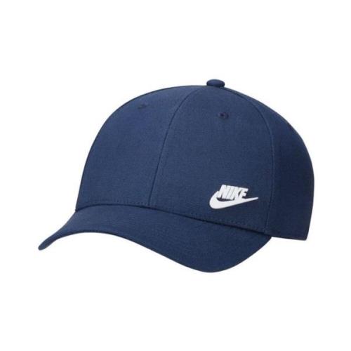 Nike Blått Logotyp Keps Snygg Huvudbonad Blue, Unisex