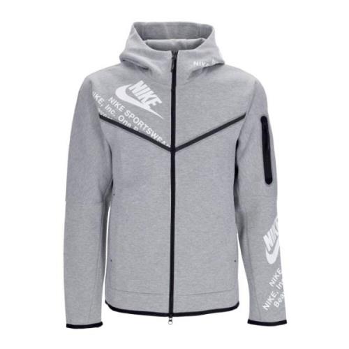 Nike Tech Fleece Zip Hoodie Grå Heather Gray, Herr