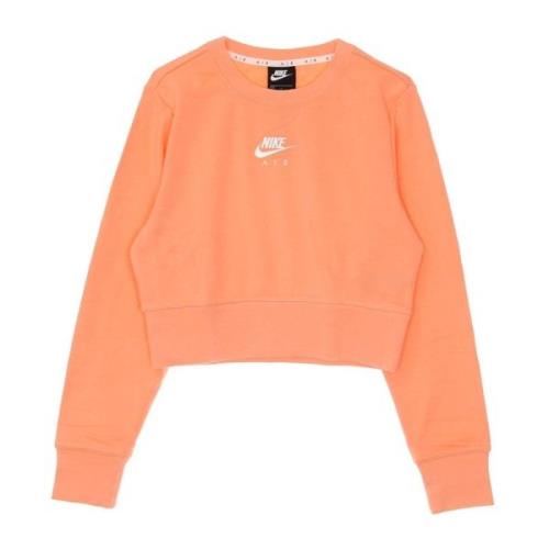 Nike Cropped Crewneck Sweatshirt Sportswear Air Crew Orange, Dam