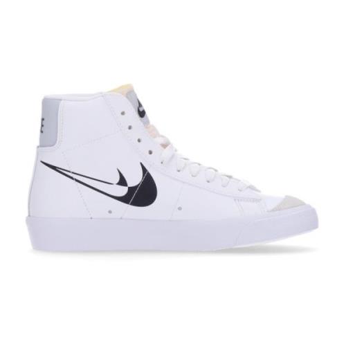 Nike Vit/Svart Hög Topp Sneakers White, Dam