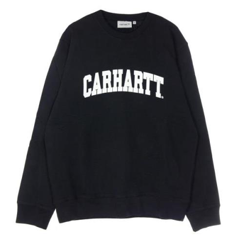 Carhartt Wip Svart/Vit Lätt Crewneck Sweatshirt Black, Herr