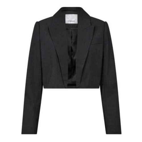 Co'Couture Grå Vidacc Crop Blazer Gray, Dam