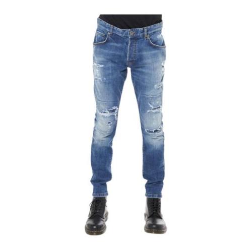 John Richmond Slim fit jeans med revor Blue, Herr