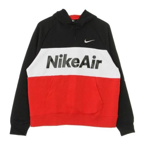 Nike Air Pullover Hoodie Svart/Vit/Röd Black, Herr