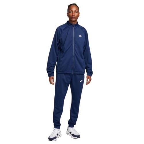 Nike Blå Poly-Knit Tracksuit Set Blue, Herr