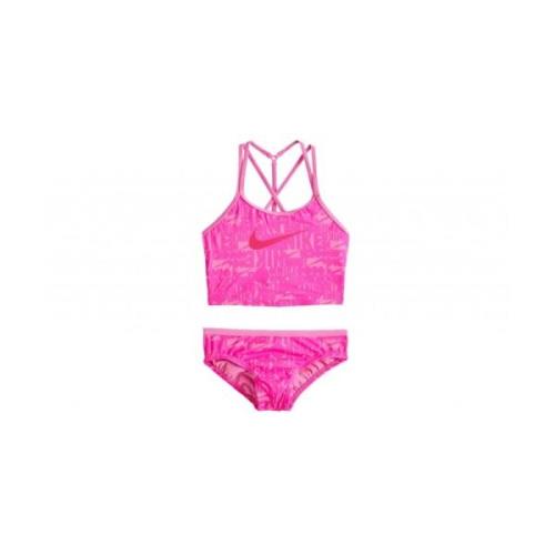 Nike Stiligt Crossback Midkini Set Pink, Dam