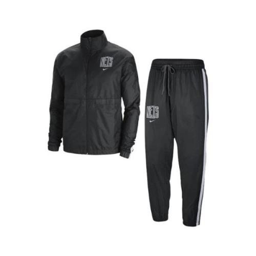 Nike Brooklyn Nets Courtside Tracksuit Svart Black, Herr