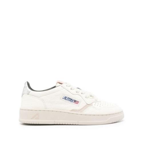 Autry Silver Sneakers för Kvinnor White, Dam