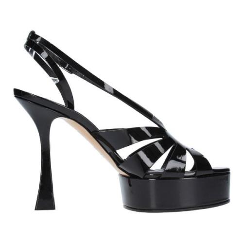 Casadei Sandaler Svart Black, Dam