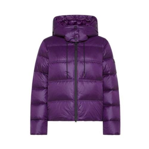 Peuterey Stilren Svart Jacka Purple, Dam