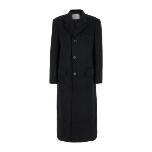 Dunst Lyxig Cashmere Blandning 3-Knapprock Black, Dam