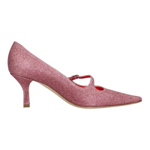 Casadei Med klack rosa Pink, Dam