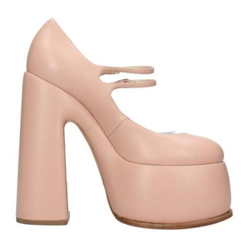 Casadei Med Klack Pink, Dam