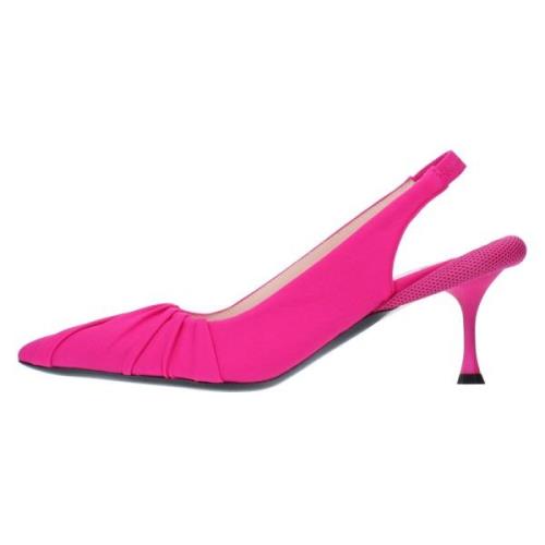 N21 Med klack Fuchsia Pink, Dam