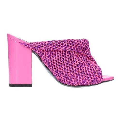 Msgm Sandaler Fuchsia Pink, Dam