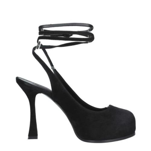 Casadei Med klack svart Black, Dam