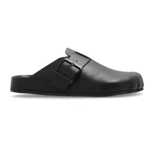 Balenciaga Läderslides Black, Dam