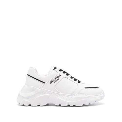 Just Cavalli Vita Sneakers för Män Aw24 White, Herr