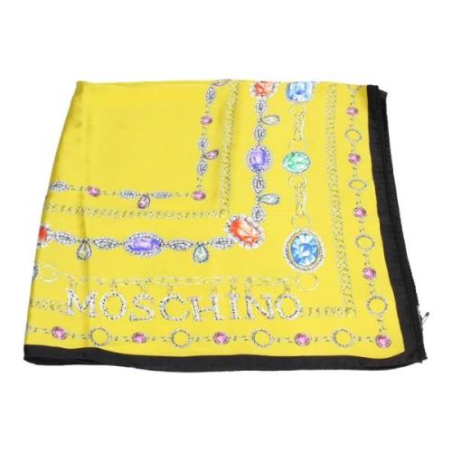 Moschino Scarfs Guld Yellow, Dam