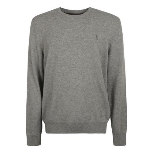 Ralph Lauren Grå Sweatshirt med Polo Pony Motif Gray, Herr