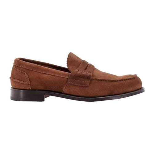 Church's Stilig Mocka Loafer med Logodetalj Brown, Herr