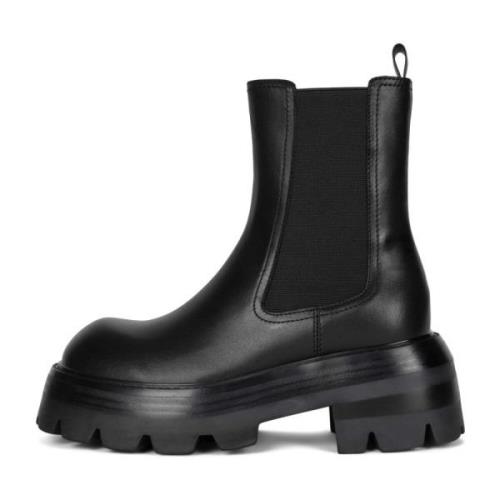 Jeffrey Campbell Chunky Tread Platform Mid-Calf Boot Black, Dam