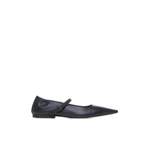 Brunello Cucinelli Svarta platta skor Elegant stil Black, Dam