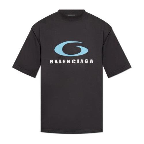 Balenciaga T-shirt med logotyp Black, Herr