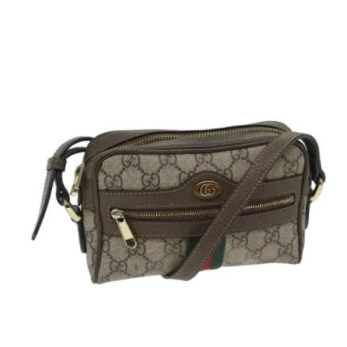 Gucci Vintage Pre-owned Canvas gucci-vskor Beige, Dam