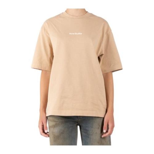 Acne Studios Beige Bomull T-shirt för kvinnor Beige, Dam