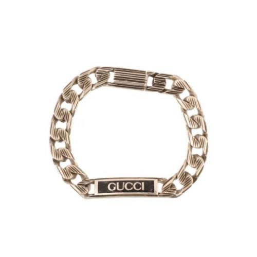 Gucci Vintage Pre-owned Tyg armband Gray, Dam