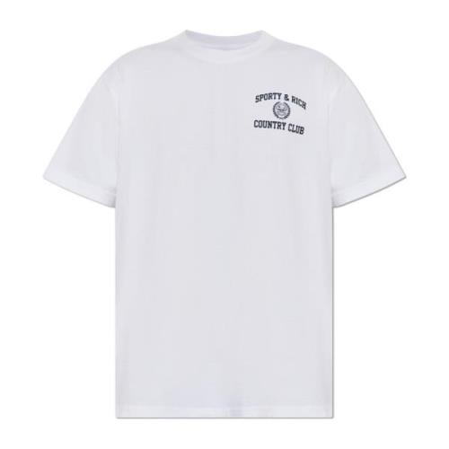 Sporty & Rich T-shirt från Wall Street-kollektionen White, Unisex