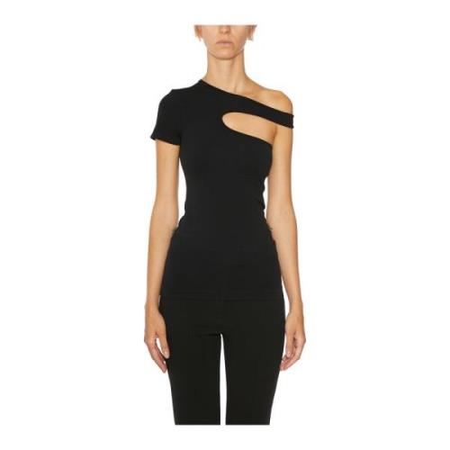 Helmut Lang Mono Axel T-Shirt Black, Dam