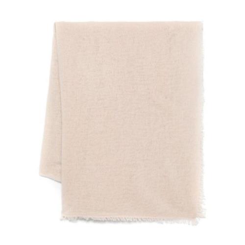 Allude Stickad Beige Kashmir Vinterscarf Beige, Dam