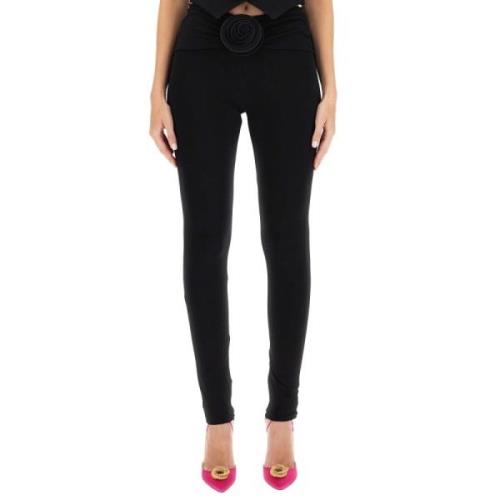 Magda Butrym Elegant Skinny Fit Byxor Black, Dam