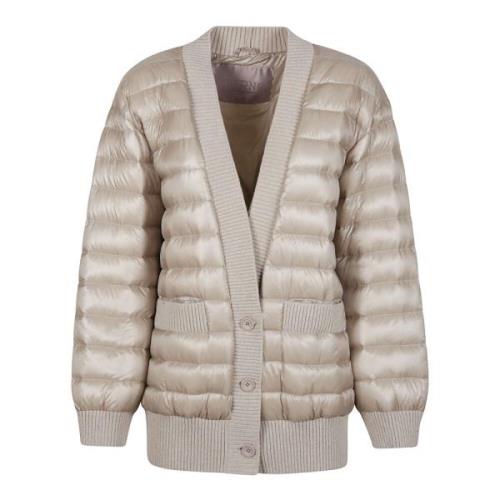 Herno Stilren Cardigan Jacka Beige, Dam