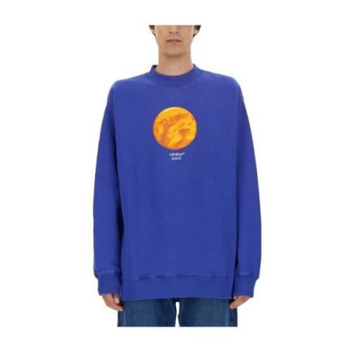 Off White Venus Print Sweatshirt Blue, Herr