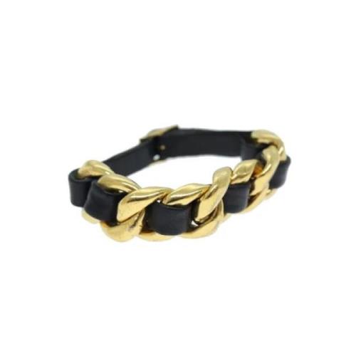 Chanel Vintage Pre-owned Metall armband Yellow, Dam