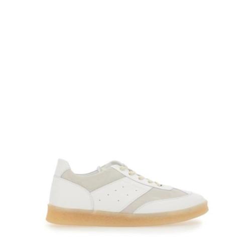 MM6 Maison Margiela Court Sneakers med 4 cm sula White, Herr