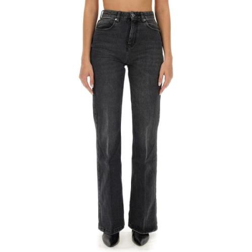 Ami Paris Klassiska bomull straight leg jeans Black, Dam