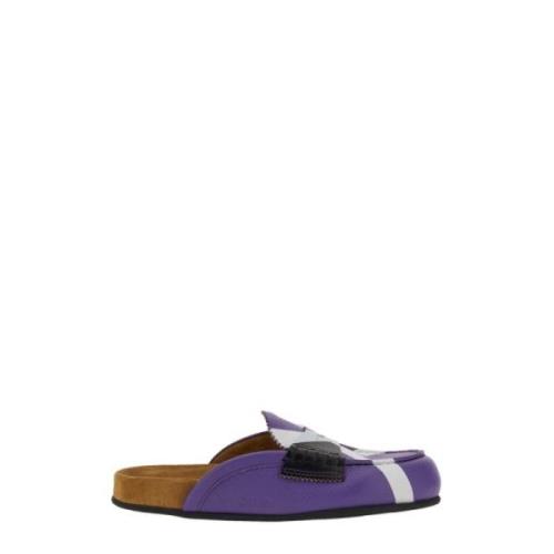 College Handgjorda ikoniska 'X' mules Purple, Dam